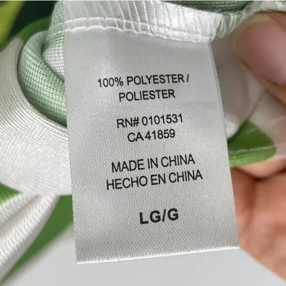 Shrek Soccer Jersey Shirt Mens Large Green White Striped VNeck DreamWorks NEW - Picture 5 of 16